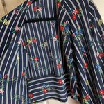 Jon & anna  Woman’s Floral Striped Open Front Cardigan size medium Photo 6