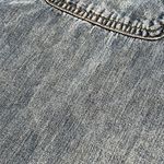 Side Stitch Dark Wash Long Sleeve Lyocell Botton Down Shirt Photo 13