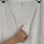 J. McLaughlin Skirt Size 8 White Cotton Blend Button Front Mini Casual Classic Photo 8