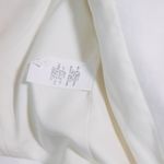 Helmut Lang Women's Crepe Draped Asymmetrical Leather Trim Detail Blazer Jacket Photo 2