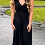 Antonio Melani Ruffle Shoulder Prom Dress Photo 2