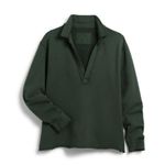 Frank & Eileen • patrick popover henley sweatshirt in evergreen sz L Green Size L Photo 1