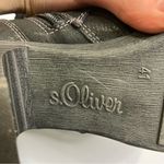 S. Oliver vegan leather heeled boots black trendy casual women’s size 41 Photo 6