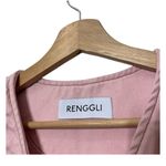 RENGGLI Pink Button Vest Women’s XS Asymmetrical Hem Utility Pockets Casual Photo 6