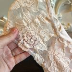 Cope Lace Mini Dress Peach Fitted Form Fitting Womens XS Photo 7