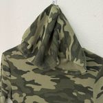 Calvin Klein long sleeve green Camo Print Hoodie mini Dress size medium Photo 6