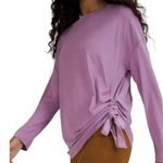 Lululemon Side Cinch Tie Long Sleeve Crew Neck Shirt Tee Top Wisteria Purple 8 Photo 2