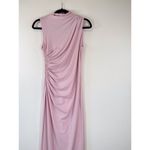 ZARA  Womens Dress Pink Maxi Ruched Sheath Sleeveless Formal Bridesmaid Medium Photo 6