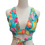 Venus  Savage Wrap Tie Back Swimsuit Bikini Top Size M Tropical Fresh Fruit Beach Photo 3