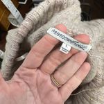 Rebecca Minkoff  Womens Sweater Large Merino Wool Alpaca Shrug Shawl Knit Tan‎ Photo 6