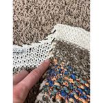 Adore Multi Colored Fringe Knit Cardigan Vest Womens Sz M Boho Western Hippie White Size M Photo 9