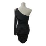 City Triangles  One Shoulder Body Con Little Black Dress Size Large Photo 2