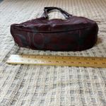 Coach  Hobo Burgundy gold  Shoulder Bag Photo 6