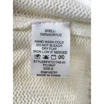 Fantastic Fawn  Cream Sweater Rainbow Multi Color Striped Arms Small Photo 4