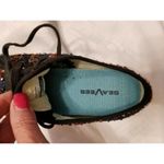 Sea Vees Lace Up Low Top Sequin Fashion Sneakers Tweed Multi-color Womens Sz 6 Photo 7