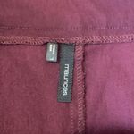 Maurice's  Pencil Skirt Large Burgundy Mini Stretch Fitted Classic Pull on Photo 1