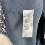 Loft Ann Taylor Dark Paisley Floral Gray Button Down Sundress Size 6 Sleeveless Photo 7