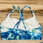 Wildfox  Sweat Tie Dye Two Piece Set Sports Bra Leggings Blue Green Womens Medium Photo 4