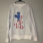 Disney Parks Mickey Mouse American Flag Crewneck Sweatshirt Unisex Size Large Photo 0