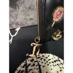 Juicy Couture  Black Quilted Zip Wallet Gold Logo Charm Wristlet Y2K Photo 3
