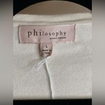 Philosophy  Ivory Toggle Button-Up Cardigan. Size-Large Photo 2