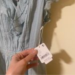 Free People NWT  Sea Foam Ruffle Romper Photo 3