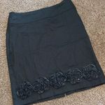 Event womens black floral cotton skirt size medium Photo 0