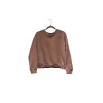 Girlfriend Collective Crop Casual Brown Sustainable Oversized Sweatshirt M Photo 1