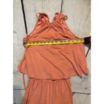 Jack by BB Dakota Orange Coral Pastel Romper Size XS Spring Halter Tie Photo 1