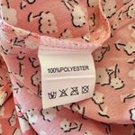 Pink Floral Print Long Sleeve V Photo 9