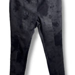 Tahari Faux Suede Leather Leggings Women’s Medium Gray and Black Tie Dye  Photo 0