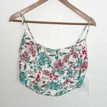 Midnight sky  juniors floral crop tank top smocked back and adjustable straps Photo 0