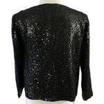 NEW Tucker Size XS Black Sequin Georgette Jacket Silk Lining Butterflies Photo 1