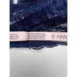 Victoria's Secret  Navy Blue Lace Halter Style Bralette Photo 5