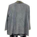 3 Piece Set Maggie Sweet Blue Sueded Pantsuit Pant Top and Blazer Womens 1X Photo 7