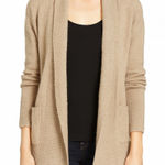 Rachel Zoe  Long Sleeve Open Cardigan Duster Sweater Tan Beige Medium Photo 0