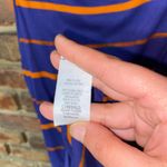 Audrey 3+1 Blue Orange Striped Tie Waist Sleeveless Tank Top Women's Size Small Photo 4