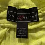 Womens neon yellow workout top Size L Photo 2