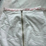 Free Press Free People White Denim Skirt  Size 6 Photo 5