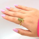 Gold Cowboy Boot Ring Photo 1