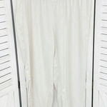 Indigo Rein Linen Cross Waist Jogger Pants Cream Juniors Large Pull On Photo 0