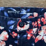  Khakis by Gap Slim City Navy Blue Floral Pants 2 Photo 5