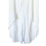 BOHO Pants T.Zovich Relaxed Wrap Slit Boho Beach Vacation High Rise White Small Photo 6