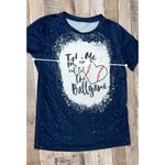 Blue Speckled Take Me Out to the Ballgame Graphic T Photo 3