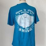 Delta Pro Weight Blue Short Sleeve Crew Neck Graphic Stingray Tee Photo 0