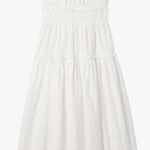 Gap x Doen • White Eyelet Midi Dress tiered ruffle smocked peasant cottagecore Photo 1
