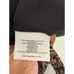 Tory Burch  Leopard Print Silk Wool‎ Embellished Neck Long Sleeve Top Blouse  Bow Photo 4