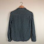 Paige Women's  Black & White Buffalo Check Flannel Button Down Top Size Small Photo 1