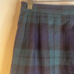 Collectible Gold Tartan Plaid 100% Pure Wool Aline Skirt Lined Size 10* VTG Green Photo 2