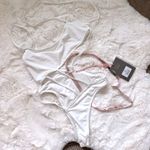 House Of CB Strappy Cutout Bodysuit / Swimsuit S - White Photo 4